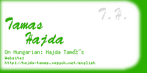 tamas hajda business card